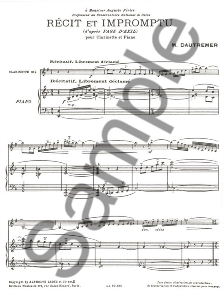 Recit Et Impromptu